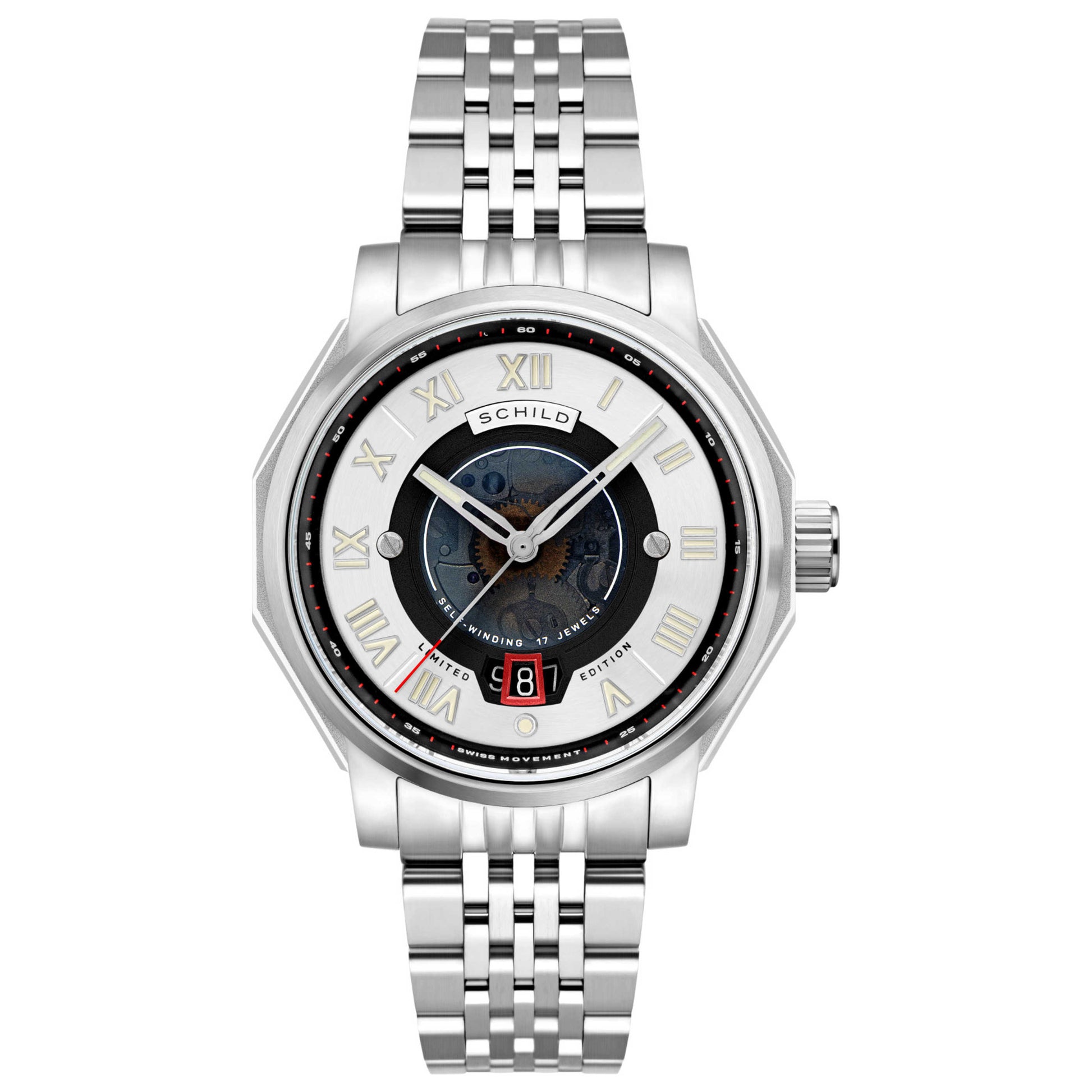 Front view of Schild Johann Men's Automatic Watch SC-1003-11