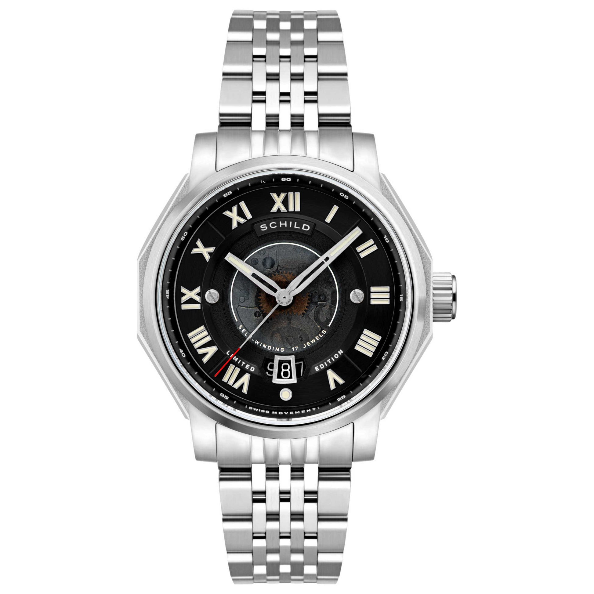 Front view of Schild Johann Men's Automatic Watch SC-1003-22