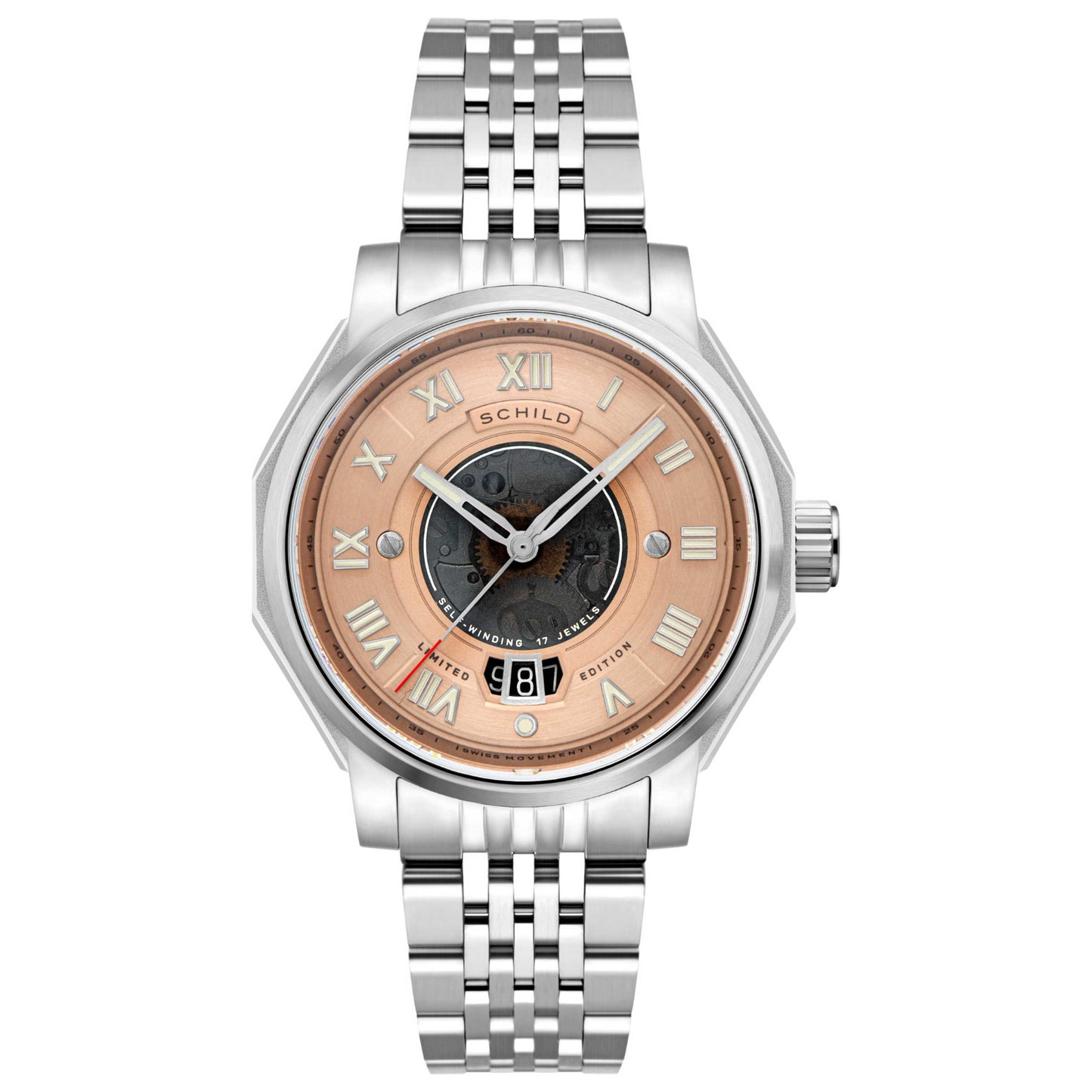 Front view of Schild Johann Men's Automatic Watch SC-1003-33