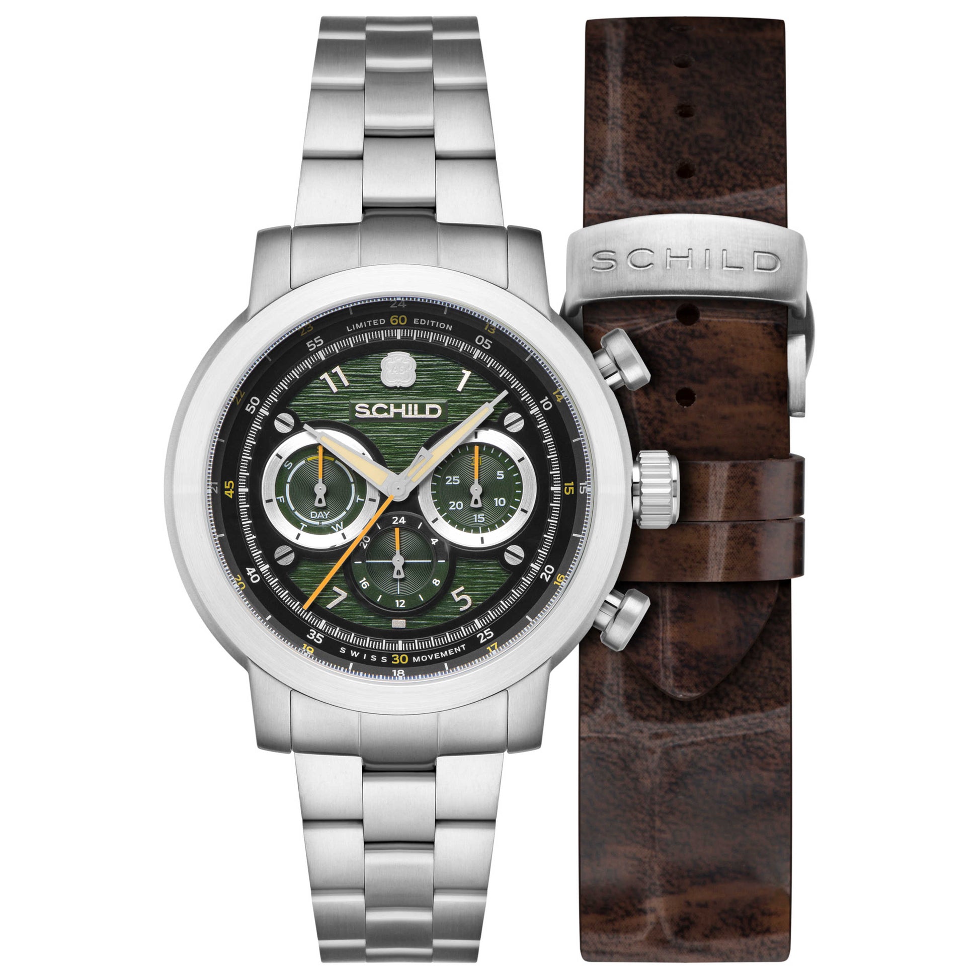 Front view of Schild Heinrich Men's Quartz Watch SC-1005-33