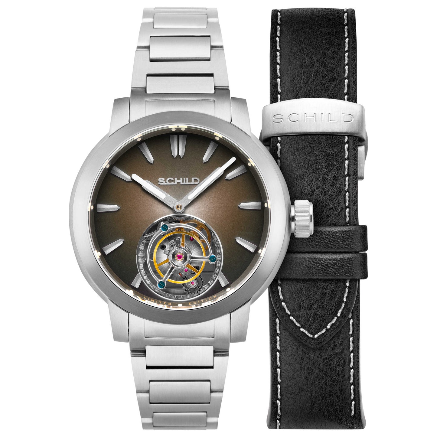 Front view of Schild Friedrich Men's Manual-Wind Watch SC-1013-11