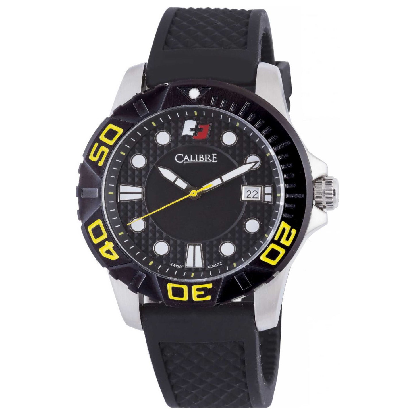 Front view of Calibre Akron Men's Quartz Watch SC-4A1-04-002