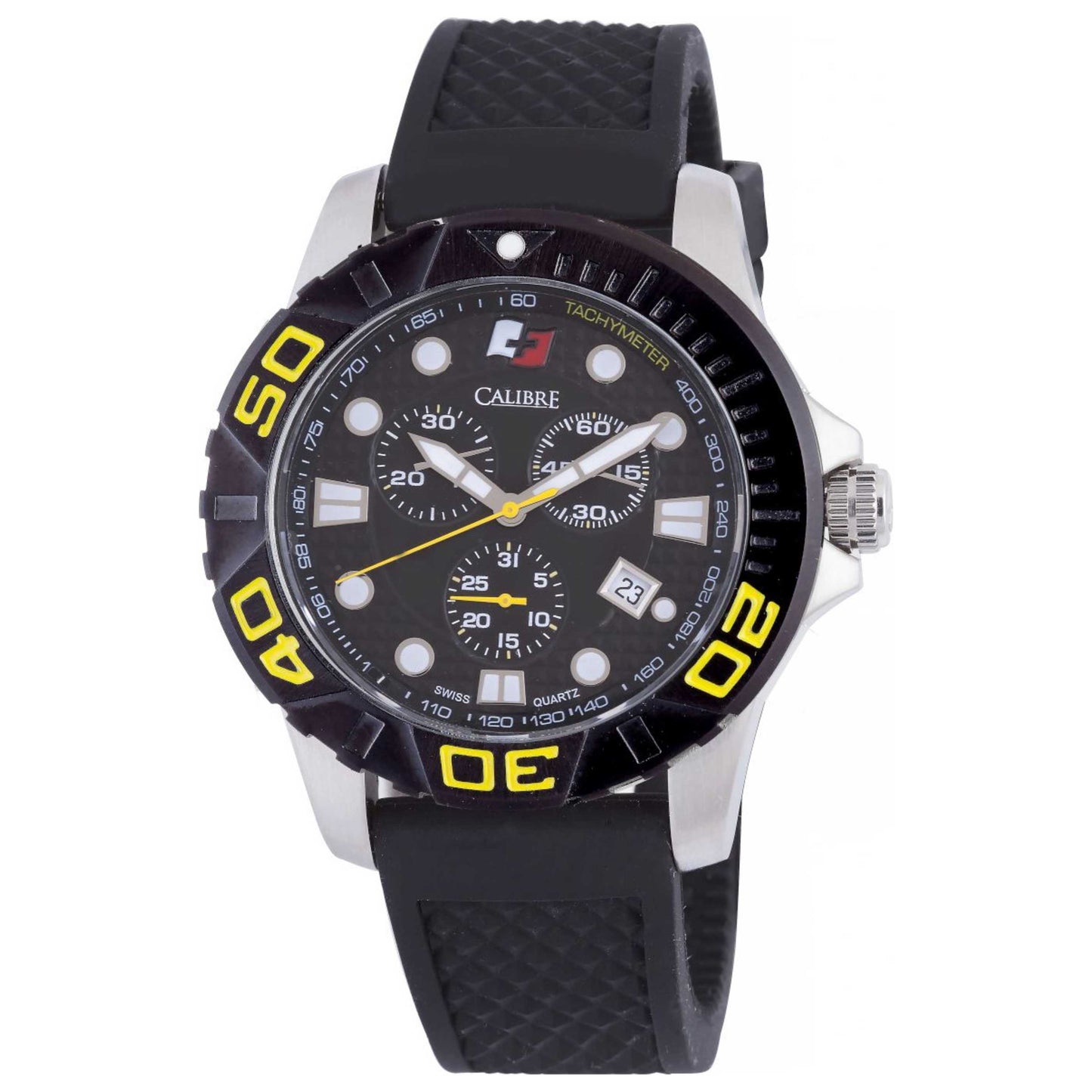 Front view of Calibre Akron Men's Quartz Watch SC-4A2-04-002