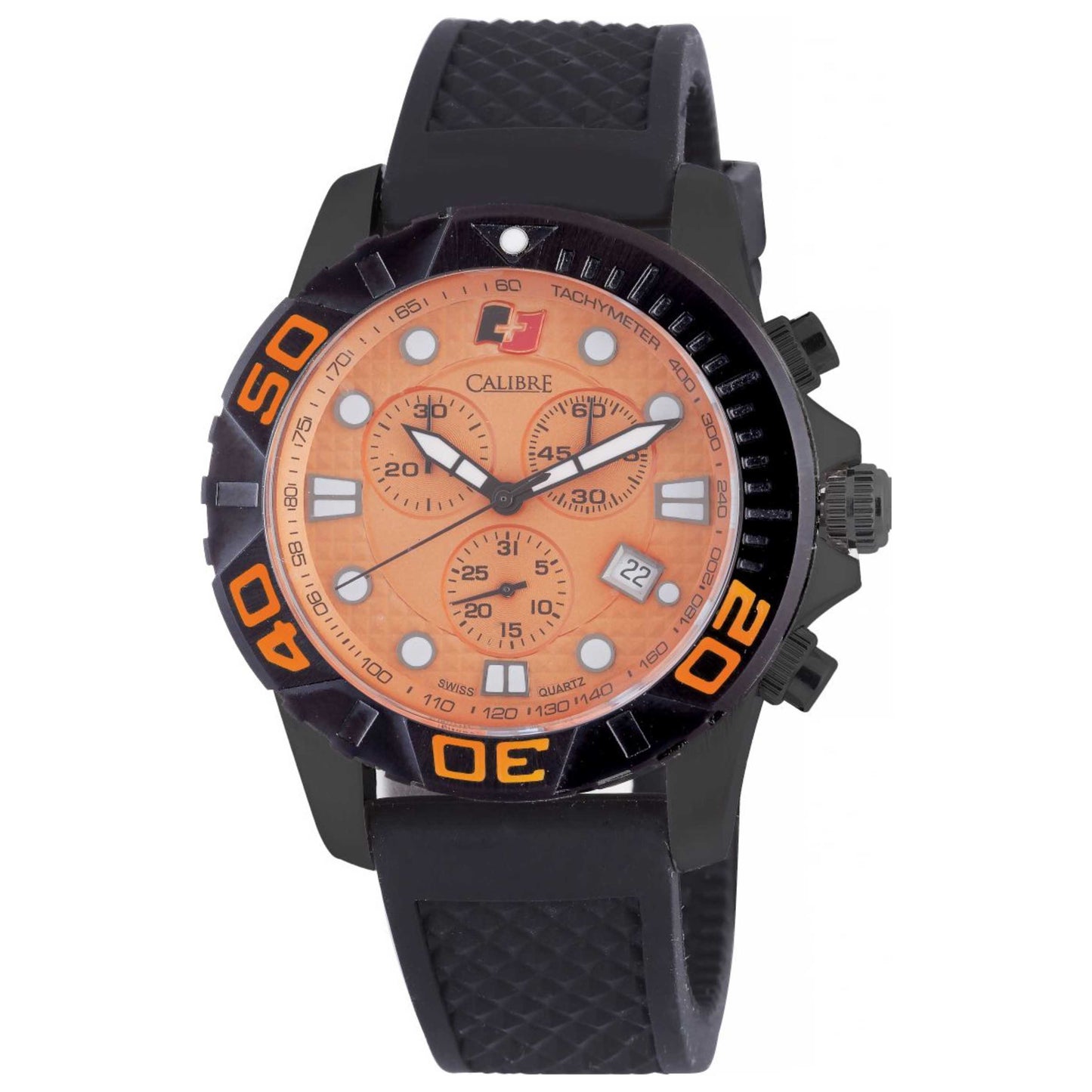 Front view of Calibre Akron Men's Quartz Watch SC-4A2-13-079