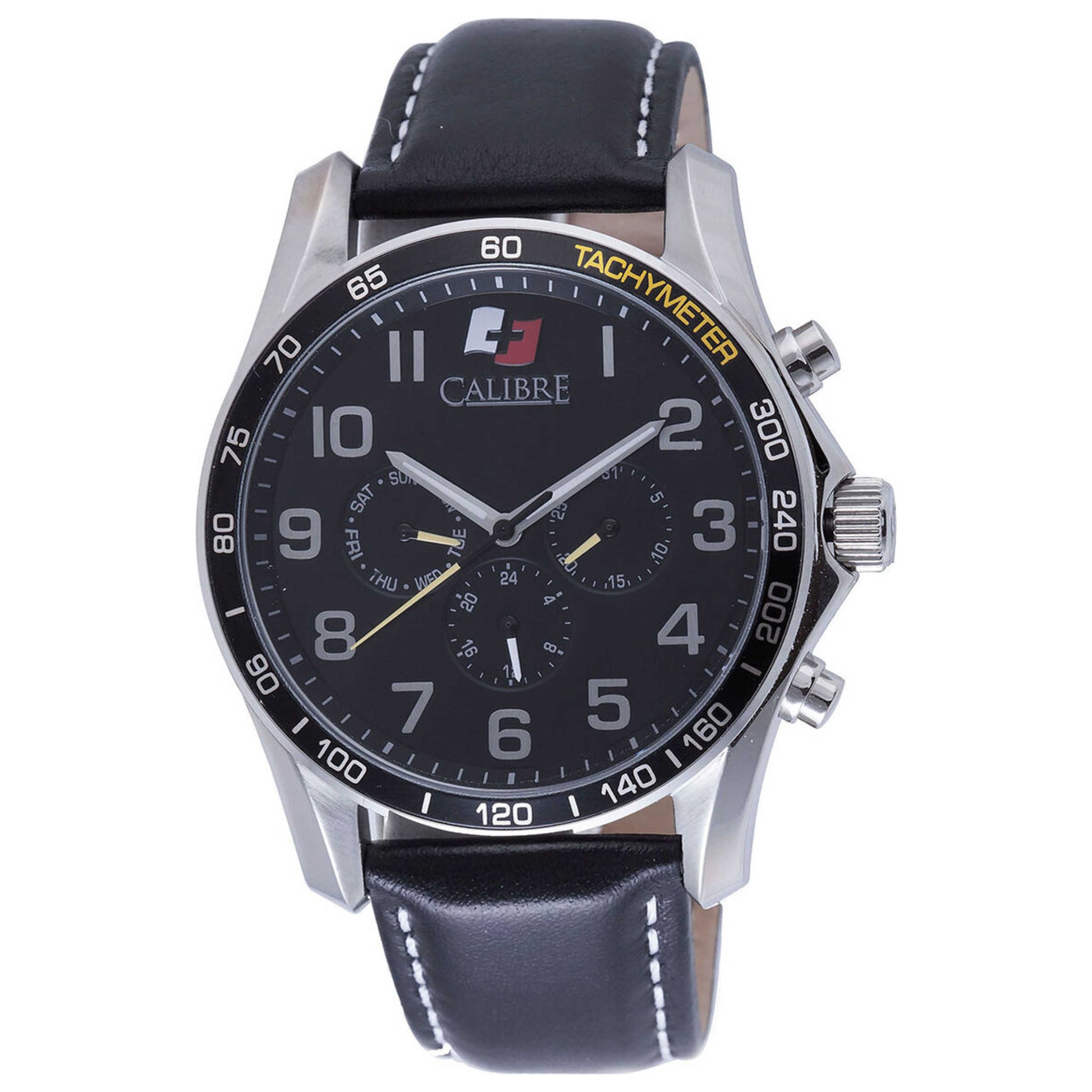 Front view of Calibre Buffalo Men's Quartz Watch SC-4B1-04-007.1.7