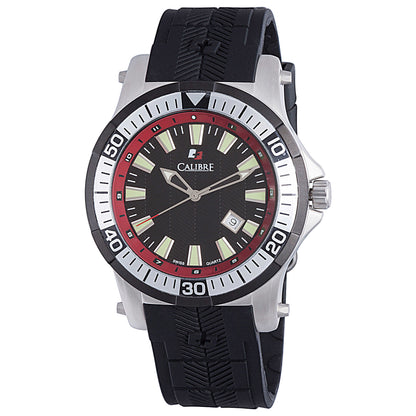 Front view of Calibre Hawk Date Men's Quartz Watch SC-4H1-04-007.4