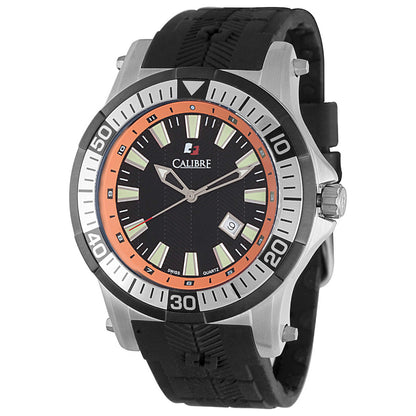 Front view of Calibre Hawk Date Men's Quartz Watch SC-4H1-04-007