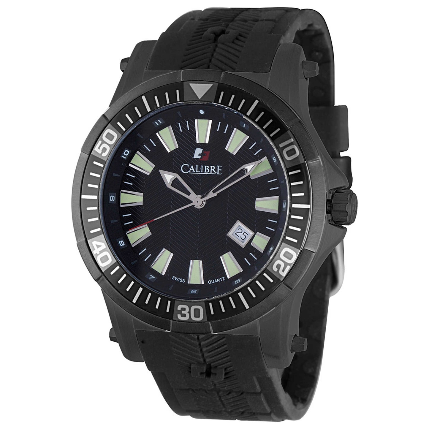 Front view of Calibre Hawk Date Men's Quartz Watch SC-4H1-13-007