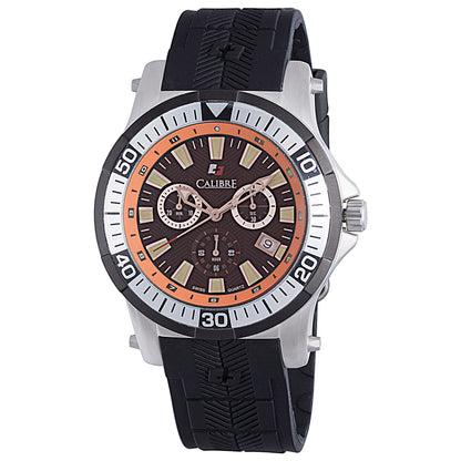 Front view of Calibre Hawk Chrono Men's Quartz Watch SC-4H2-04-007.079