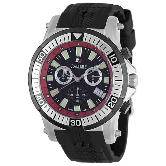 Front view of Calibre Hawk Chrono Men's Quartz Watch SC-4H2-04-007.4