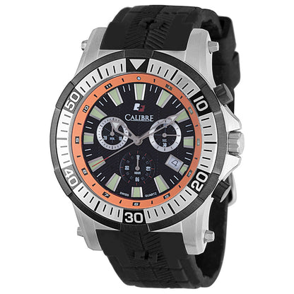 Front view of Calibre Hawk Chrono Men's Quartz Watch SC-4H2-04-007