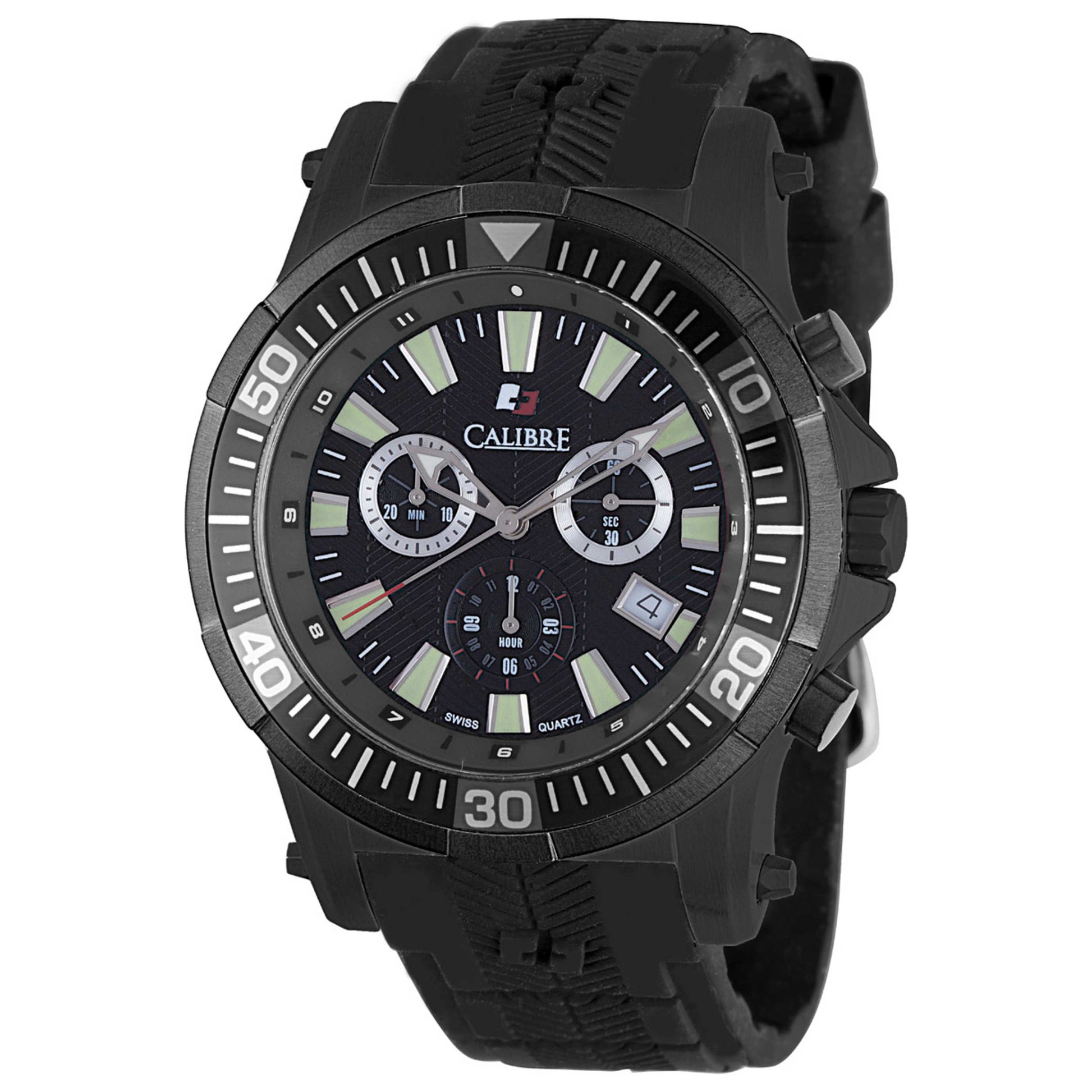 Front view of Calibre Hawk Chrono Men's Quartz Watch SC-4H2-13-007
