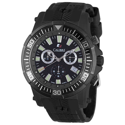Front view of Calibre Hawk Chrono Men's Quartz Watch SC-4H2-13-007