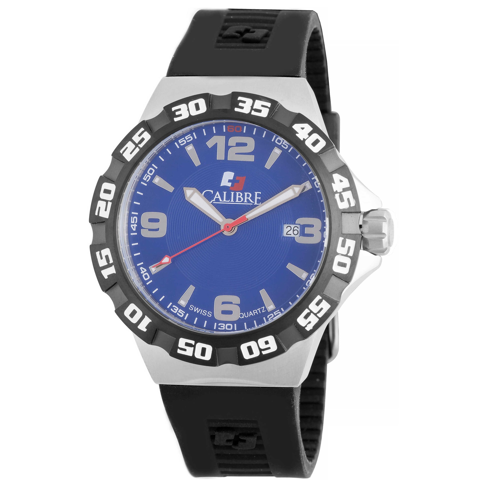 Front view of Calibre Lancer Men's Quartz Watch SC-4L1-04-003