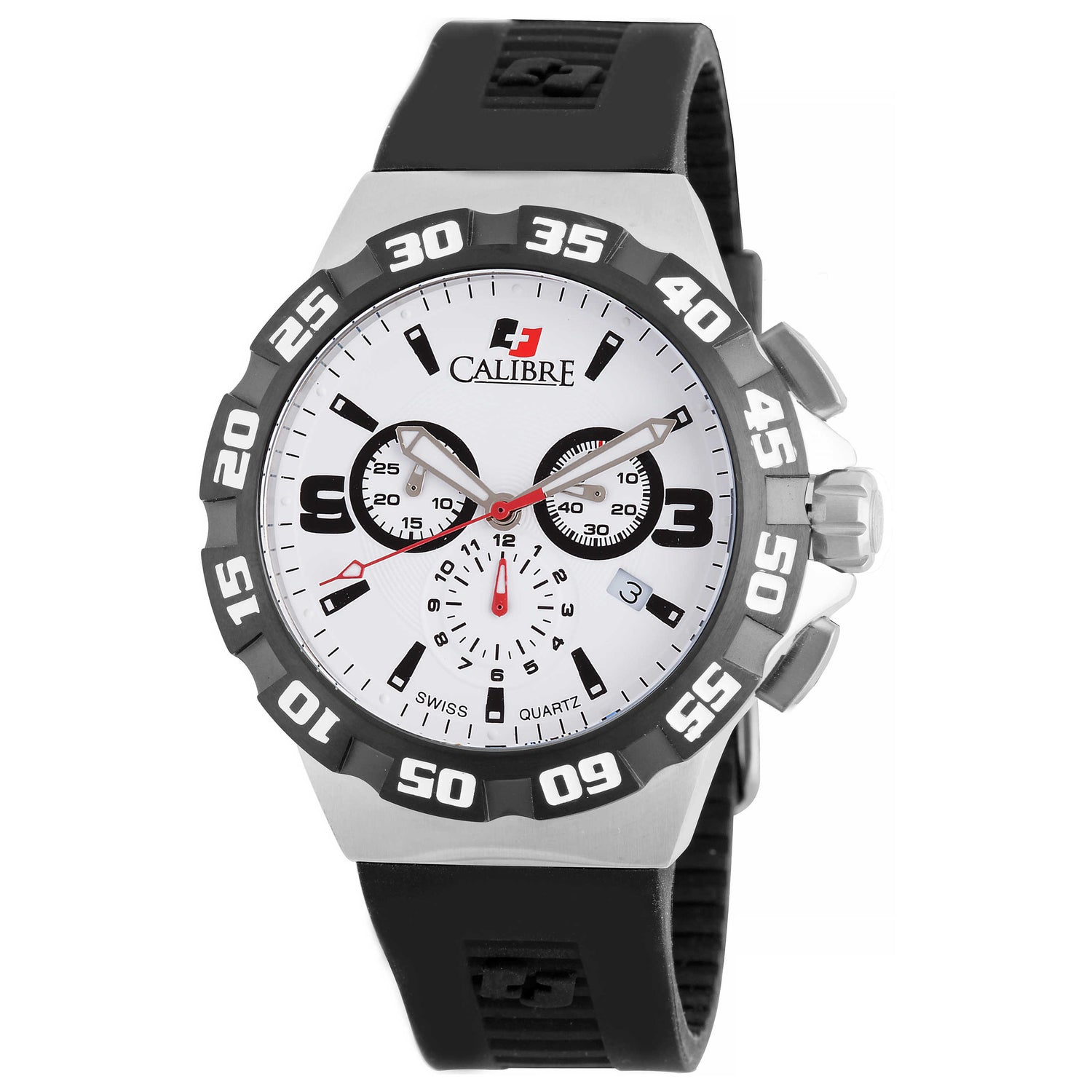 Front view of Calibre Lancer Men's Quartz Watch SC-4L2-04-001