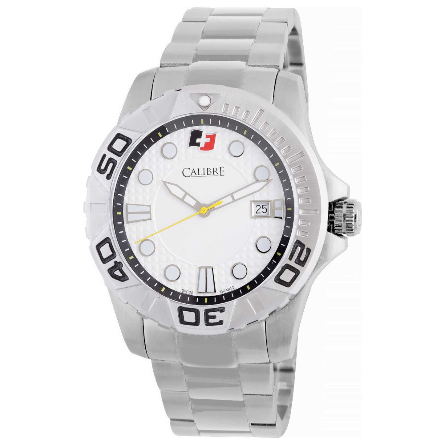 Front view of Calibre Akron Men's Quartz Watch SC-5A1-04-001