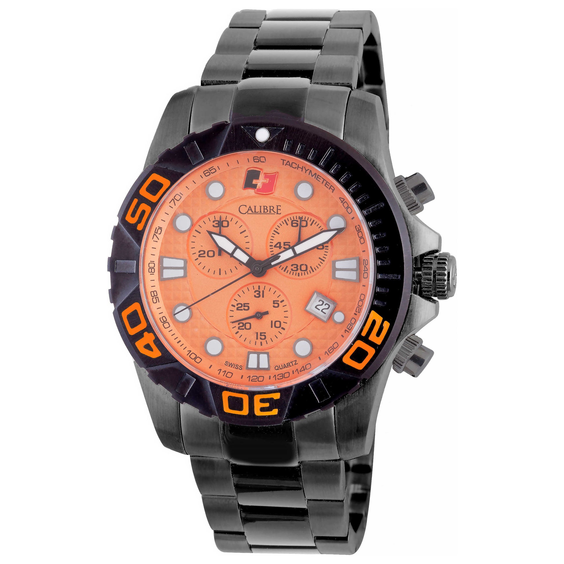 Front view of Calibre Akron Men's Quartz Watch SC-5A2-13-079