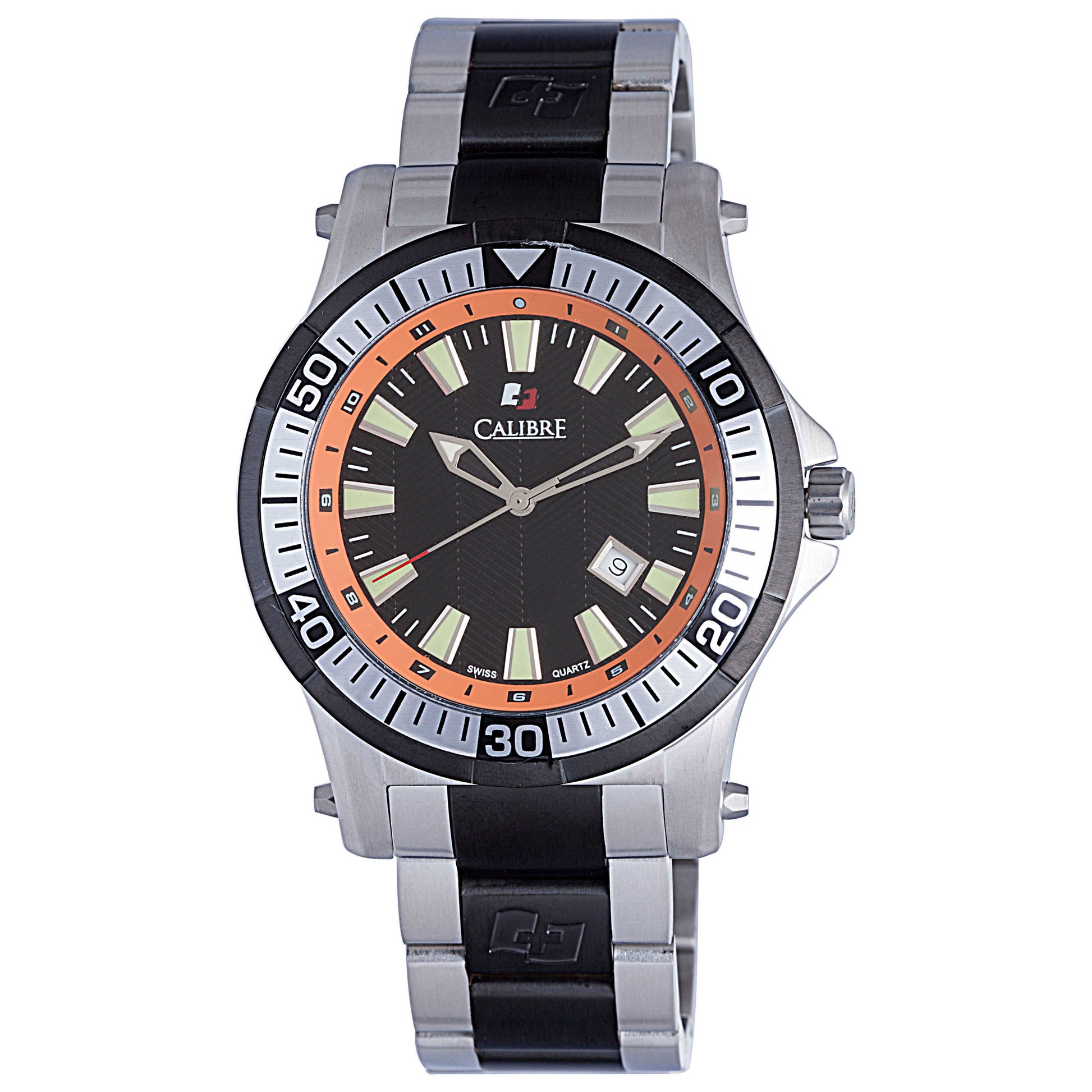 Front view of Calibre Hawk Date Men's Quartz Watch SC-5H1-04-007.079