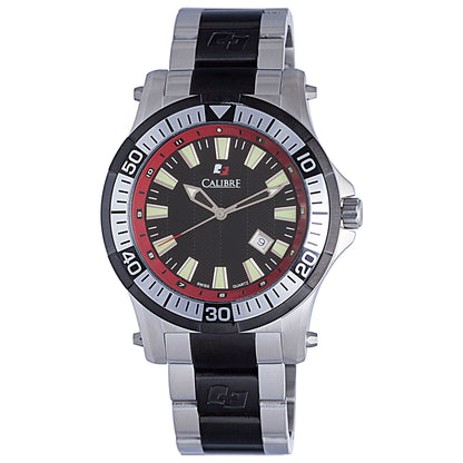 Front view of Calibre Hawk Date Men's Quartz Watch SC-5H1-04-007