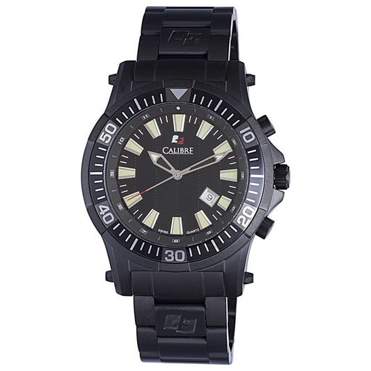 Front view of Calibre Hawk Date Men's Quartz Watch SC-5H1-13-007