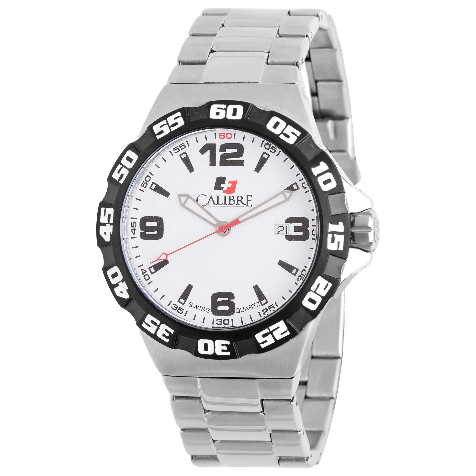 Front view of Calibre Lancer Men's Quartz Watch SC-5L1-04-001