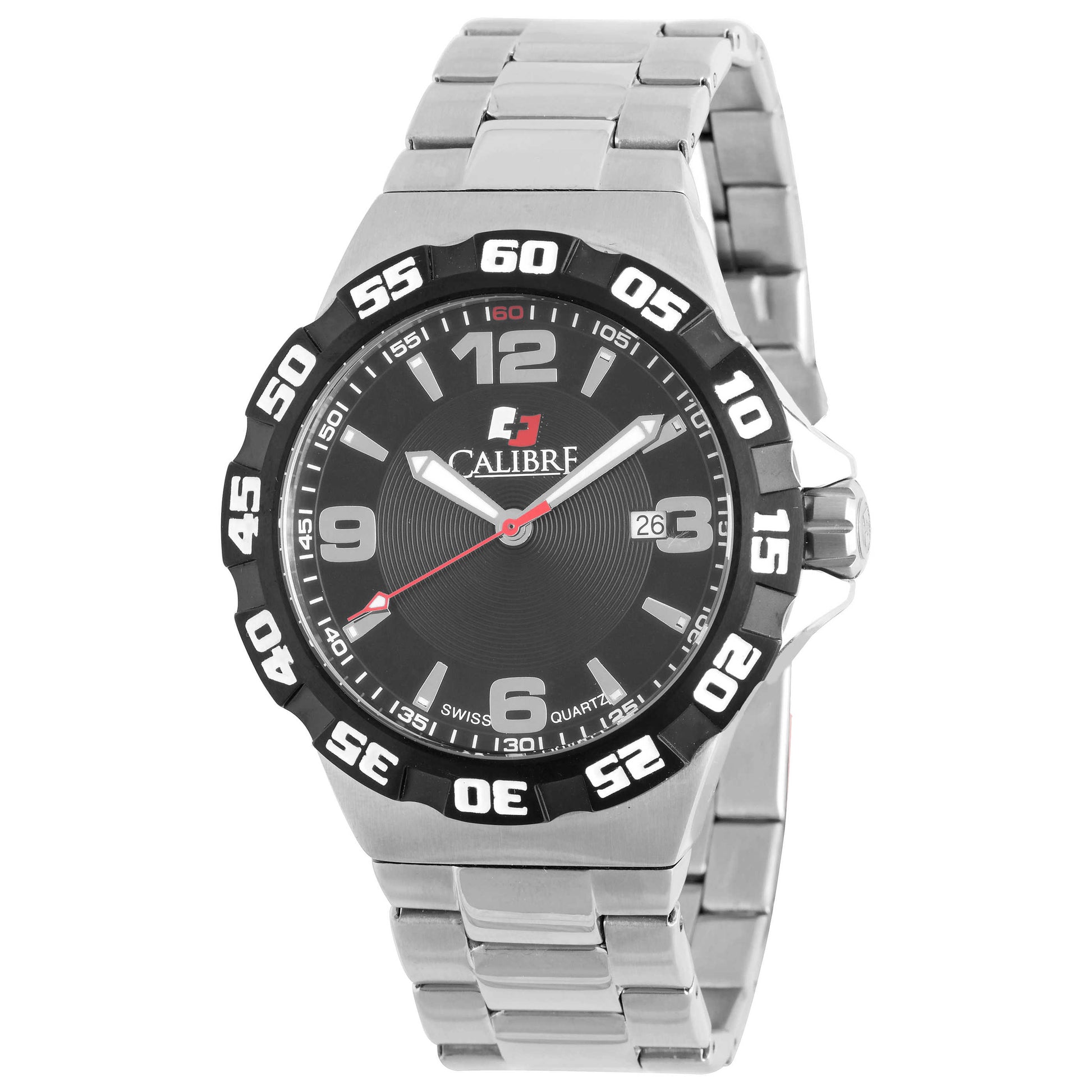 Front view of Calibre Lancer Men's Quartz Watch SC-5L1-04-007