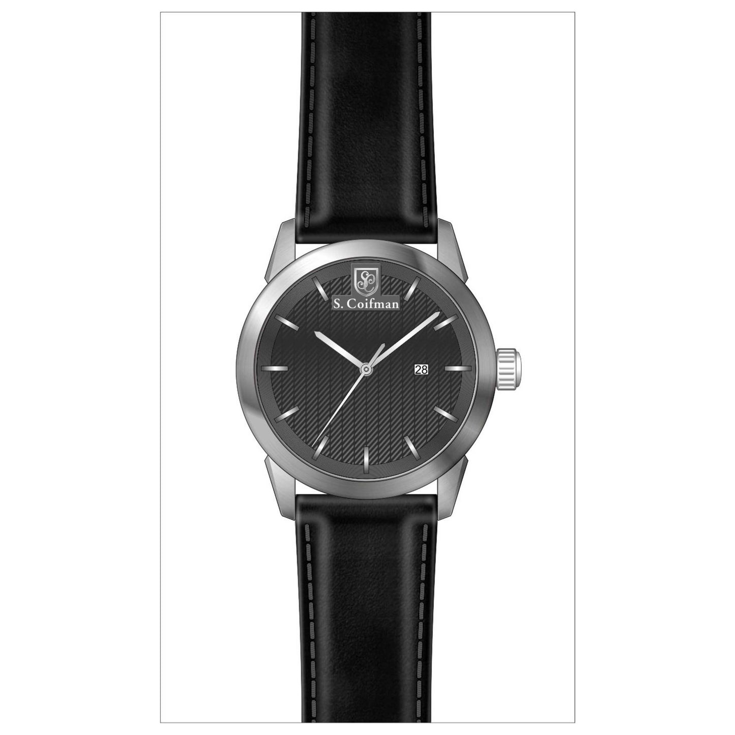 Front view of S. Coifman Classic Men's Quartz Watch SC0497