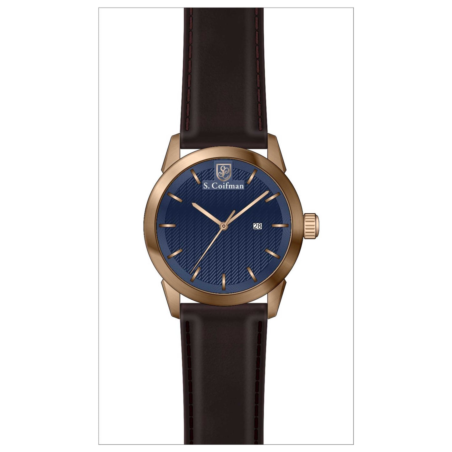 Front view of S. Coifman Classic Men's Quartz Watch SC0500