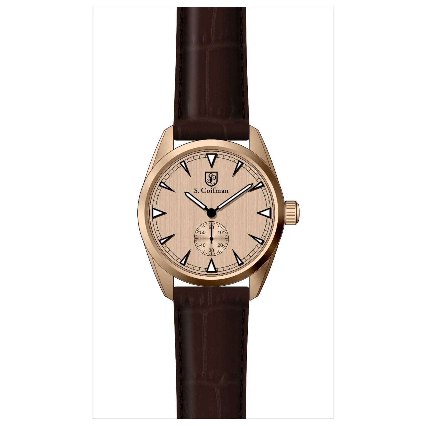 Front view of S. Coifman Classic Men's Quartz Watch SC0532