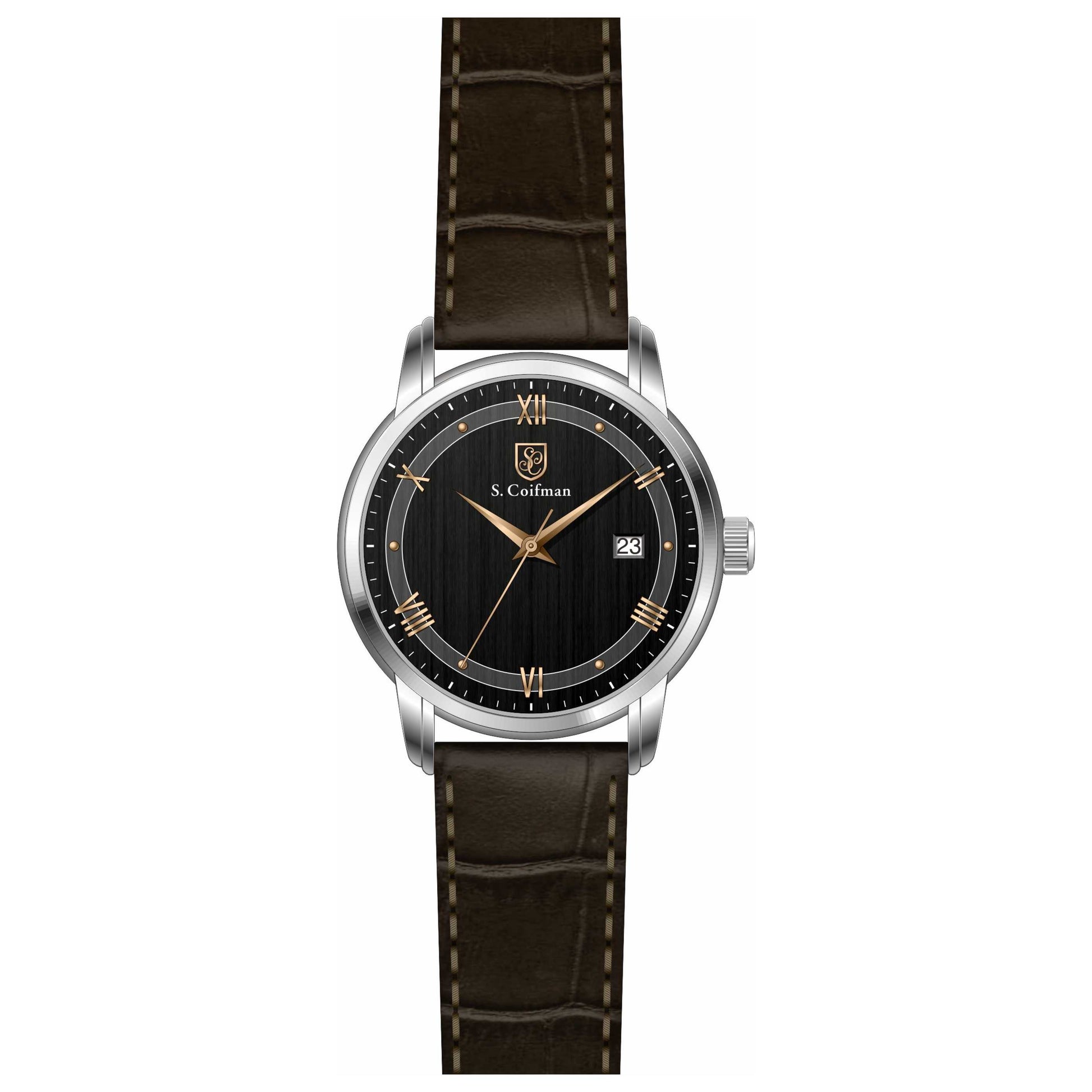Front view of S. Coifman Classic Men's Quartz Watch SC0537