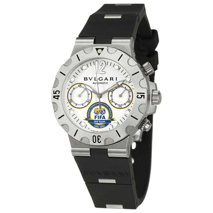 Front view of Bulgari Diagono Professional Men's Automatic Watch SC38WSV-SLN-FIFA