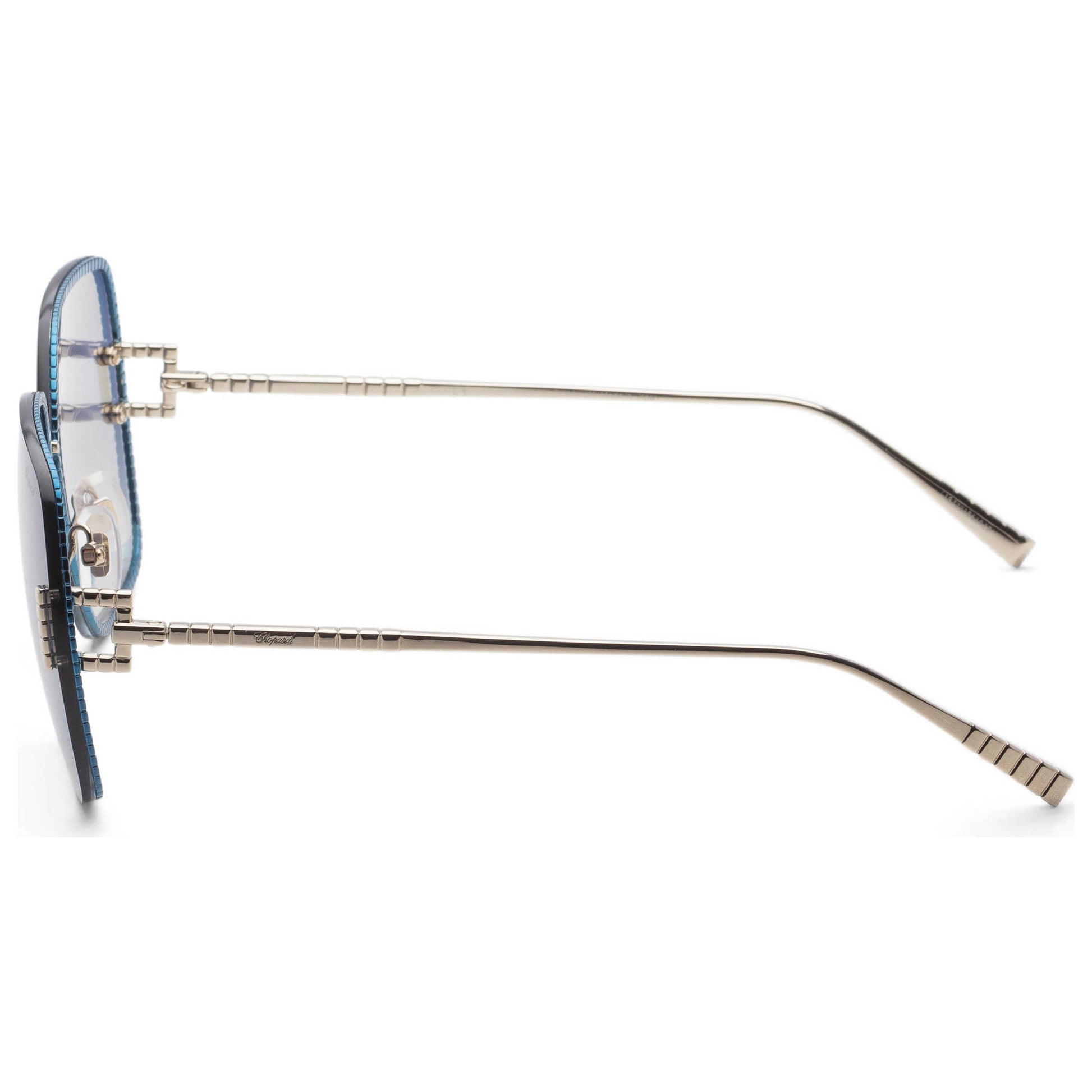 Left view of Chopard Women's Sunglasses SCHF72M62SNAZ