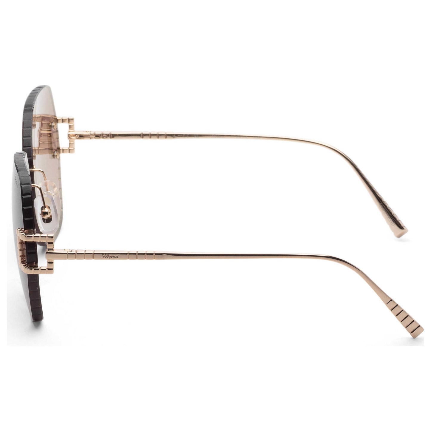 Left view of Chopard Women's Sunglasses SCHG31M64300G