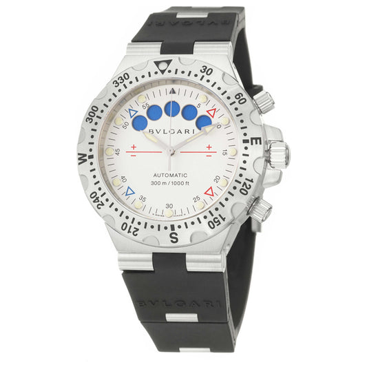 Front view of Bulgari Diagono Professional Men's Automatic Watch SD40SV-RE