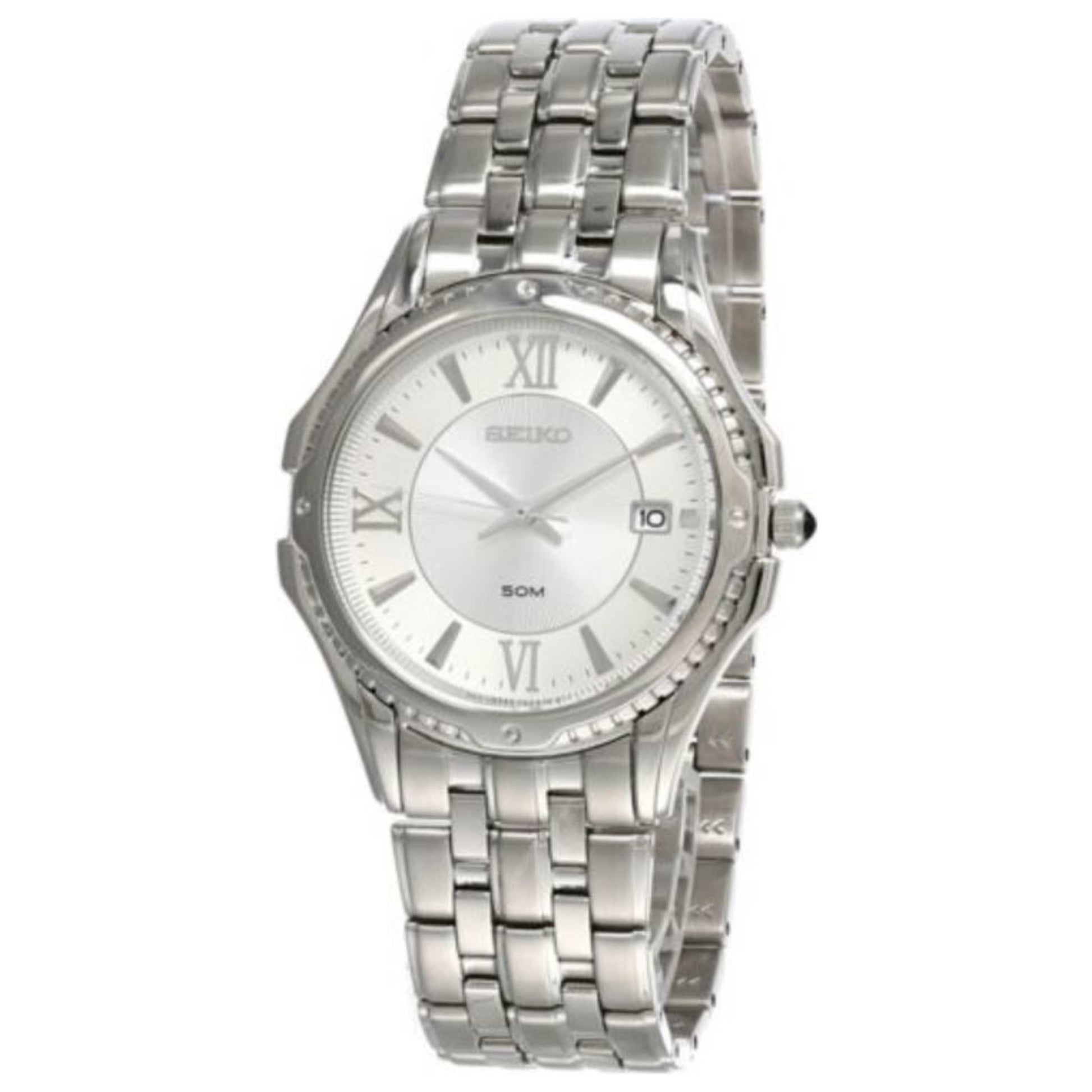 Front view of Seiko Le Grand Sport Men's Quartz Watch SE-SGEE93