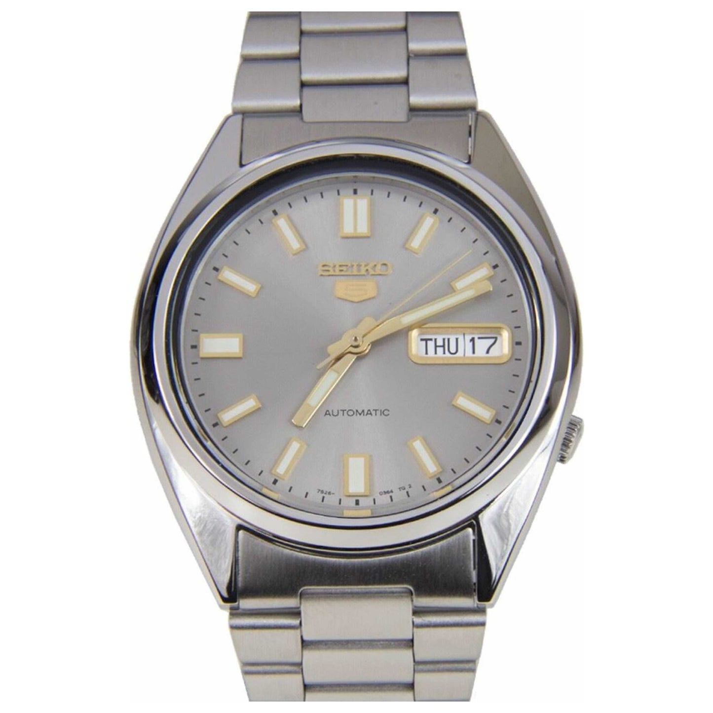 Front view of Seiko Series 5 Men's Automatic Watch SE-SNXS75
