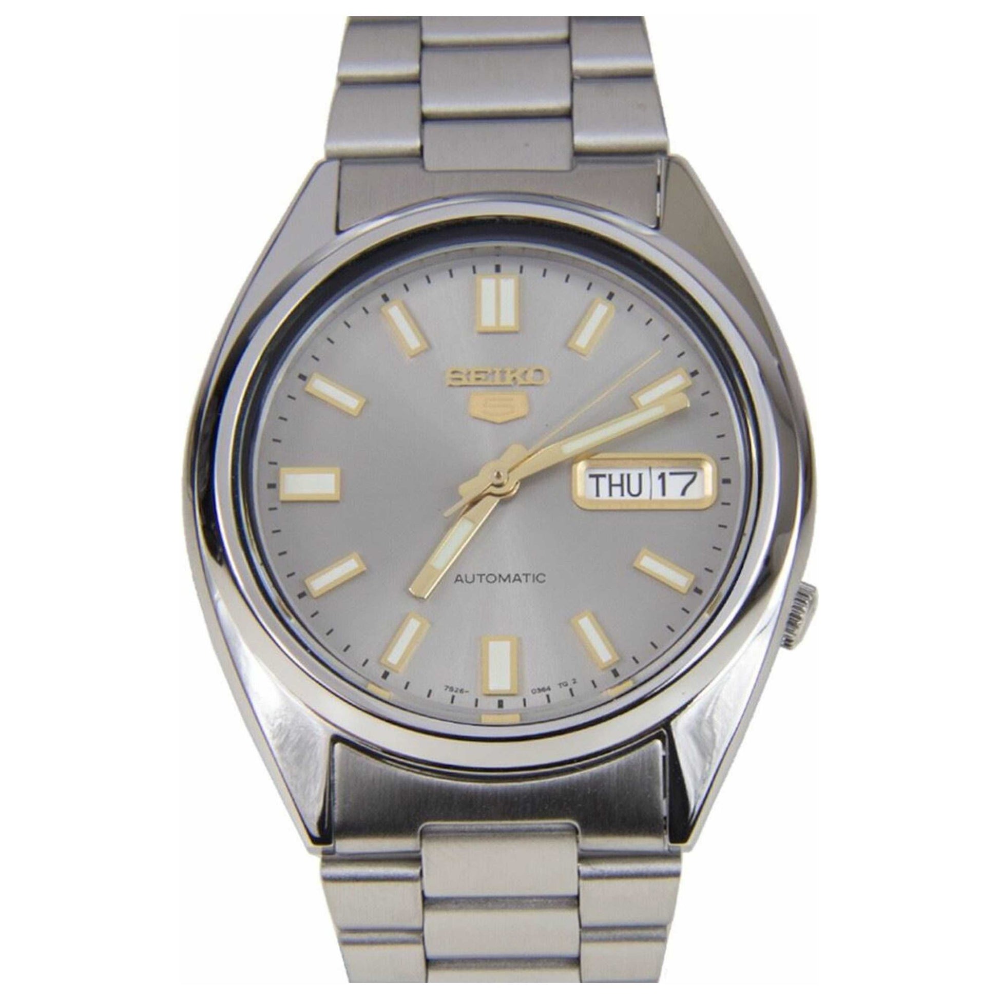 Front view of Seiko Series 5 Men's Automatic Watch SE-SNXS75