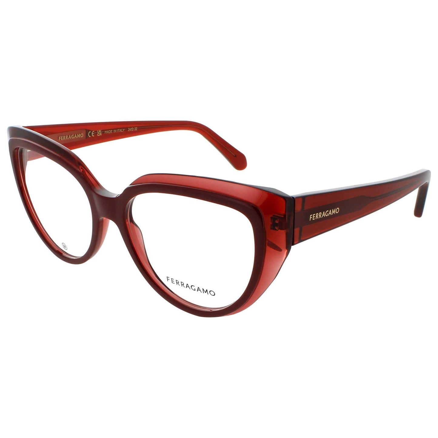 Front view of Ferragamo Men's Eyeglasses SF-SF2984-613-53