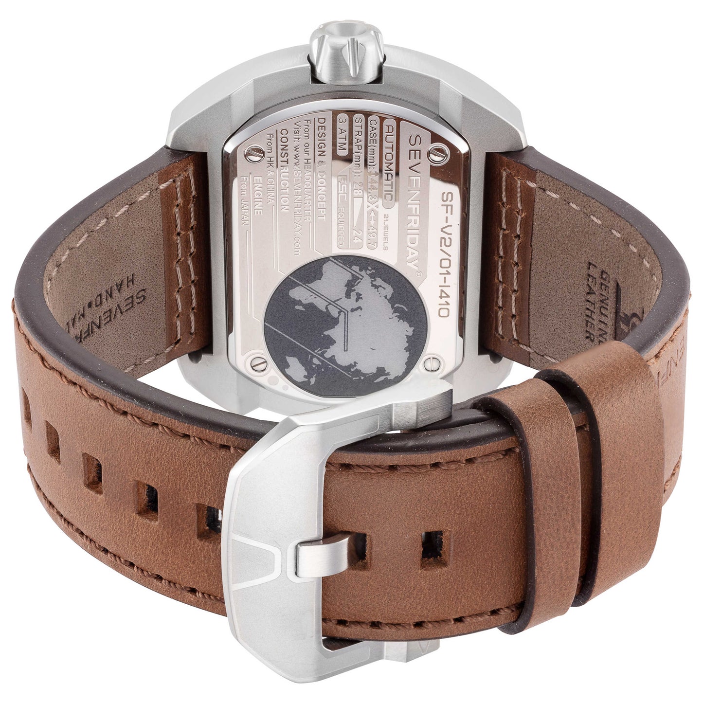 Back view of Sevenfriday P Series Men's Automatic Watch SF-V2-01