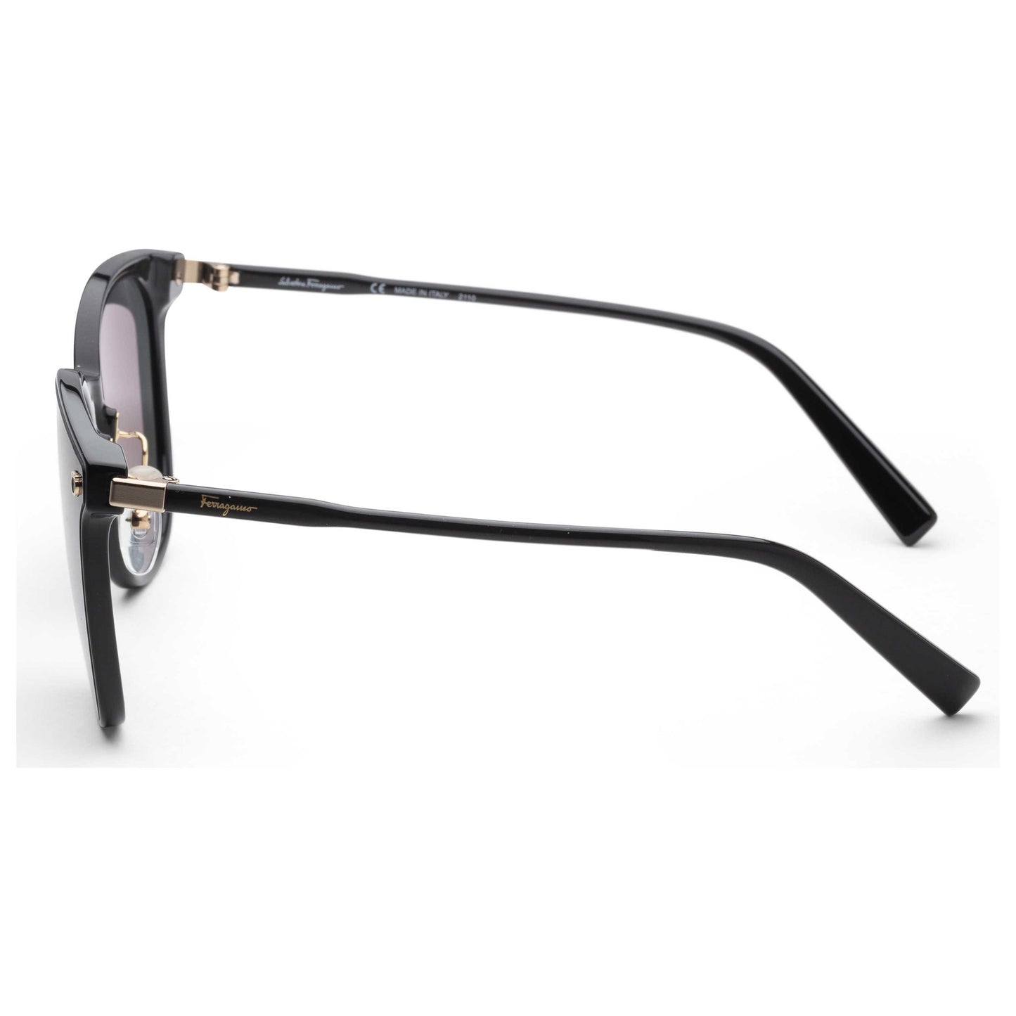 Left view of Ferragamo Fashion Women's Sunglasses SF1004SK-001