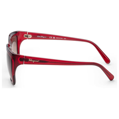 Left view of Ferragamo Women's Sunglasses SF1018S-655