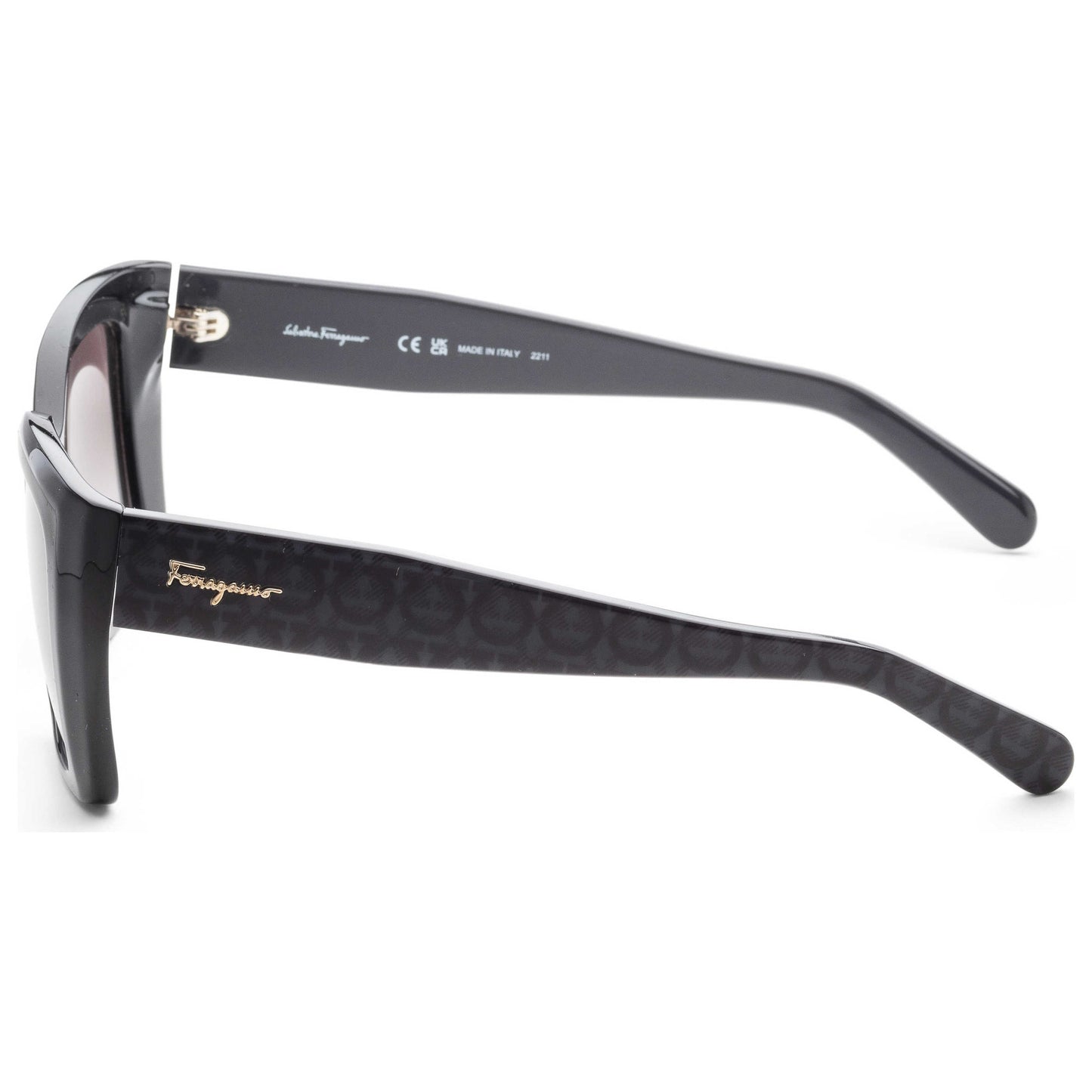 Left view of Ferragamo Fashion Women's Sunglasses SF1042S-001-55