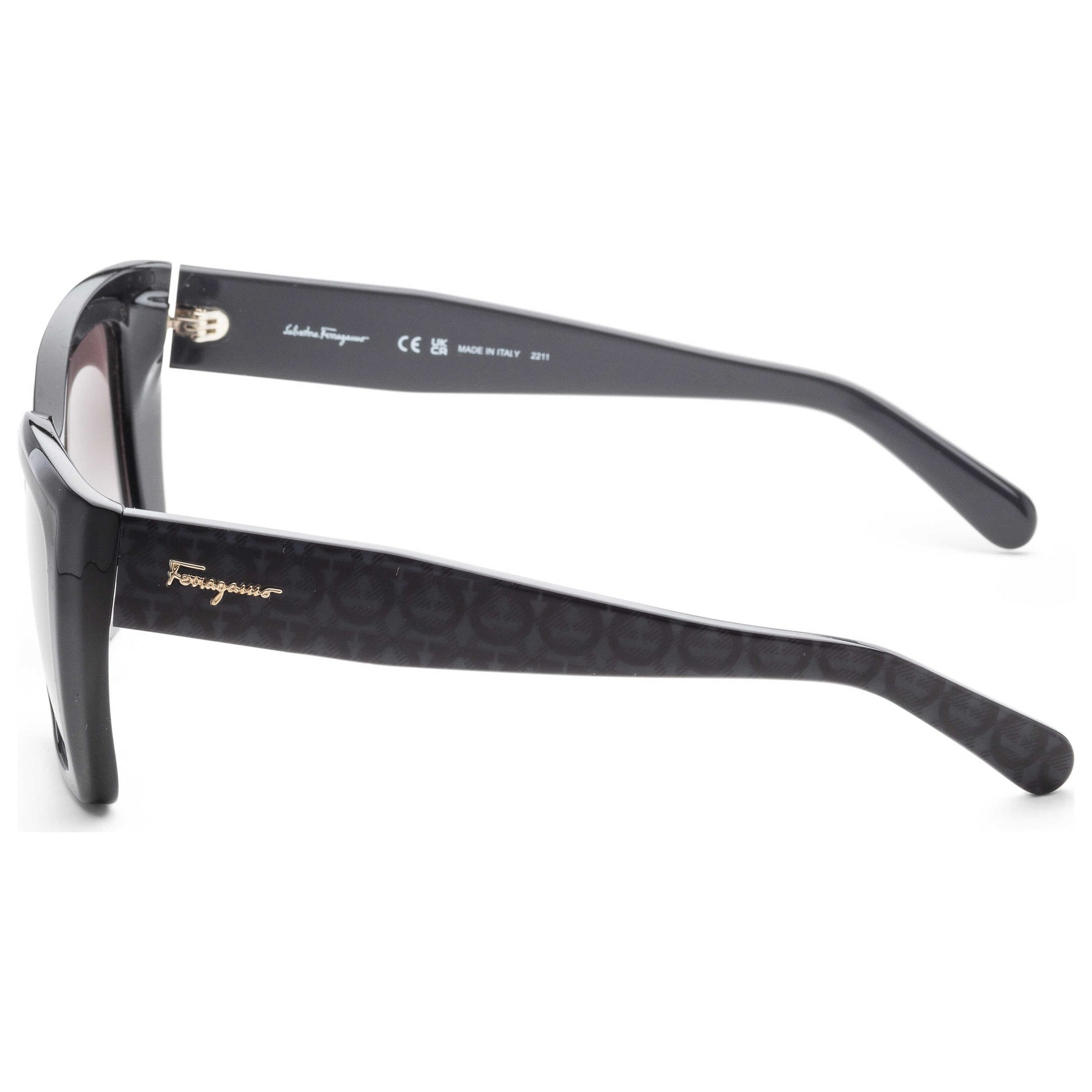 Left view of Ferragamo Fashion Women's Sunglasses SF1042S-001-55