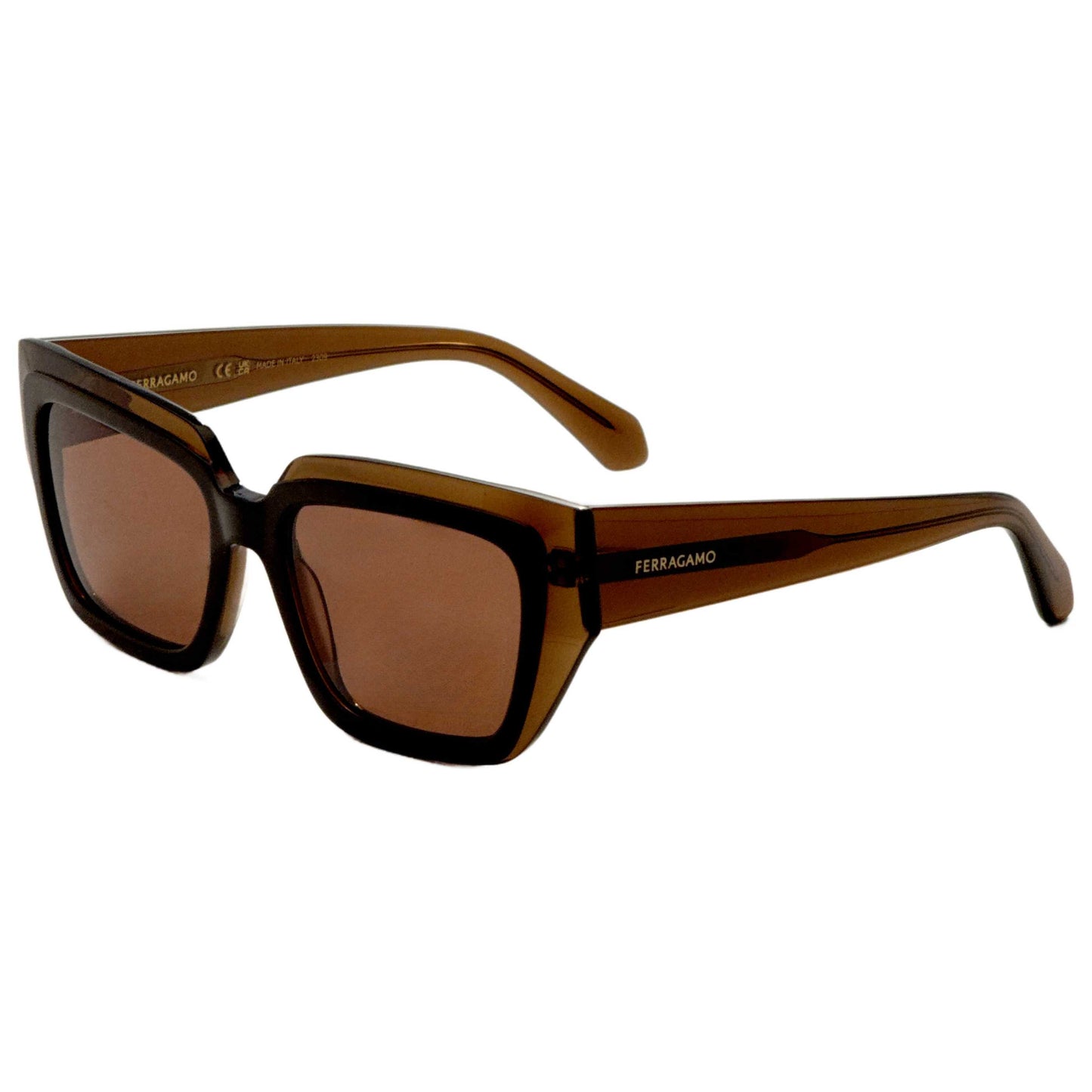 Front view of Ferragamo Unisex Sunglasses SF2002S-233-55