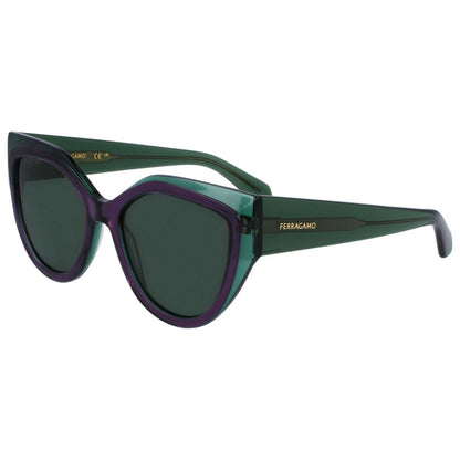 Front view of Ferragamo Women's Sunglasses SF2004S-318-53