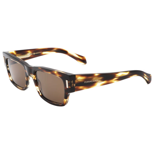 Front view of Ferragamo Men's Sunglasses SF2011S-216-53