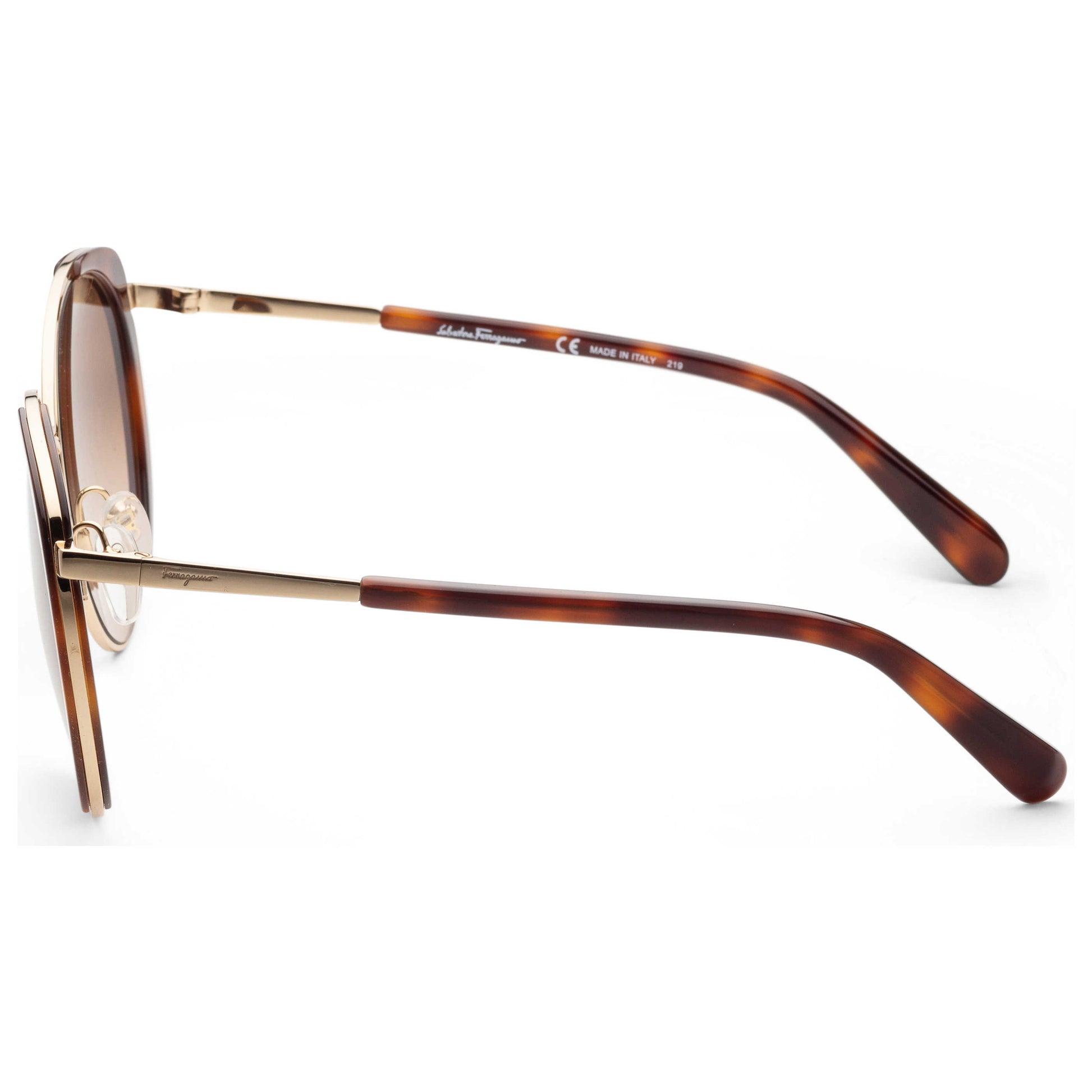 Left view of Ferragamo Women's Sunglasses SF207S-723
