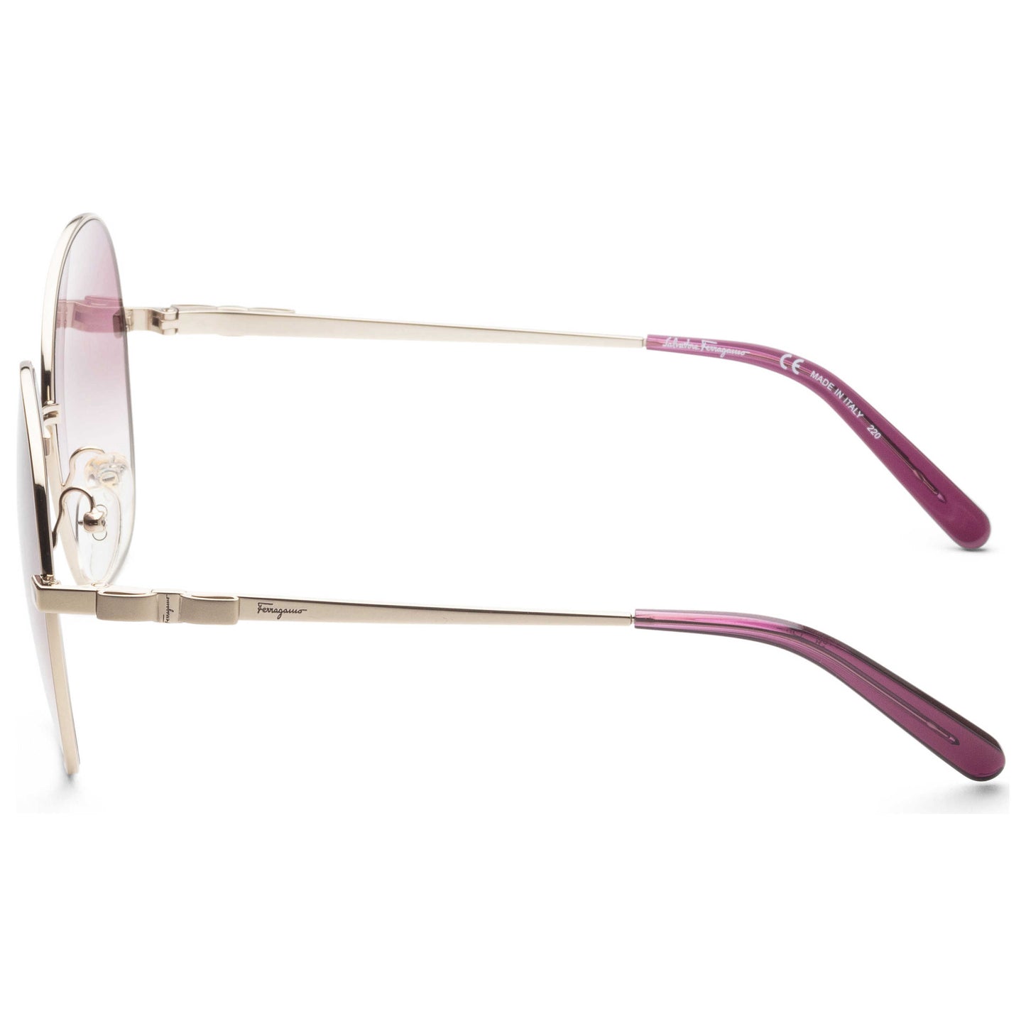 Left view of Ferragamo Fashion Women's Sunglasses SF242S-736