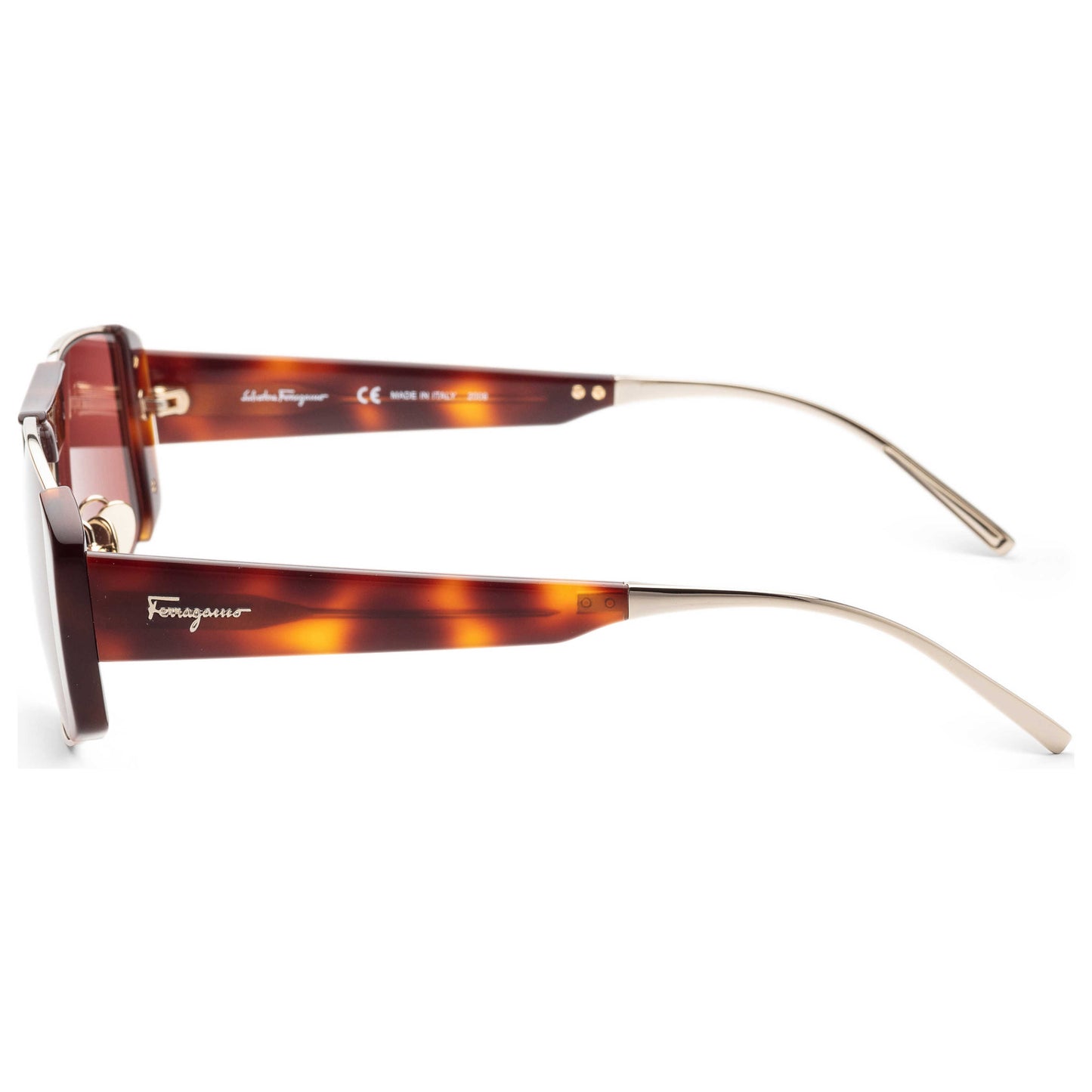 Left view of Ferragamo Fashion Women's Sunglasses SF267S-723