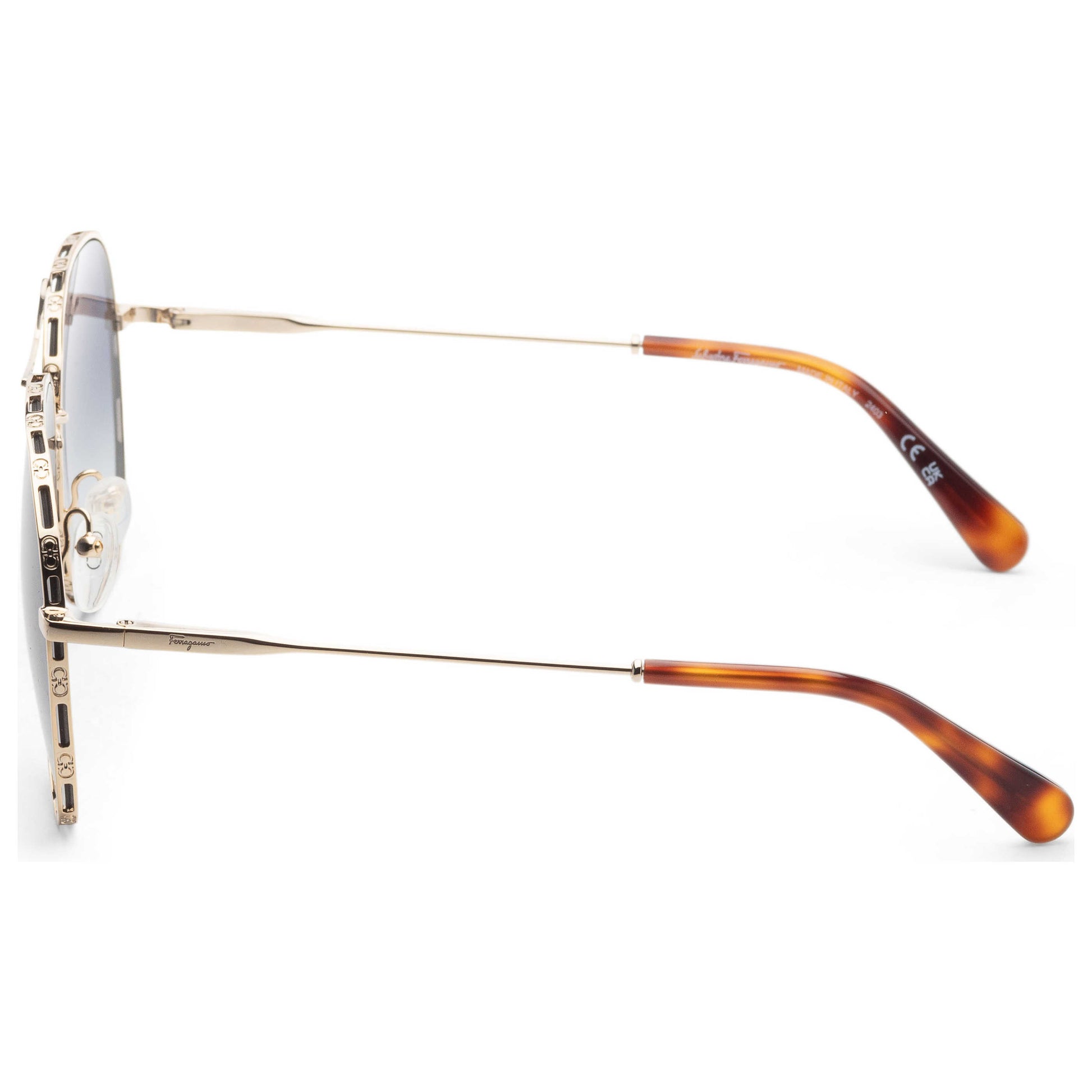 Left view of Ferragamo Fashion Women's Sunglasses SF268S-792-62